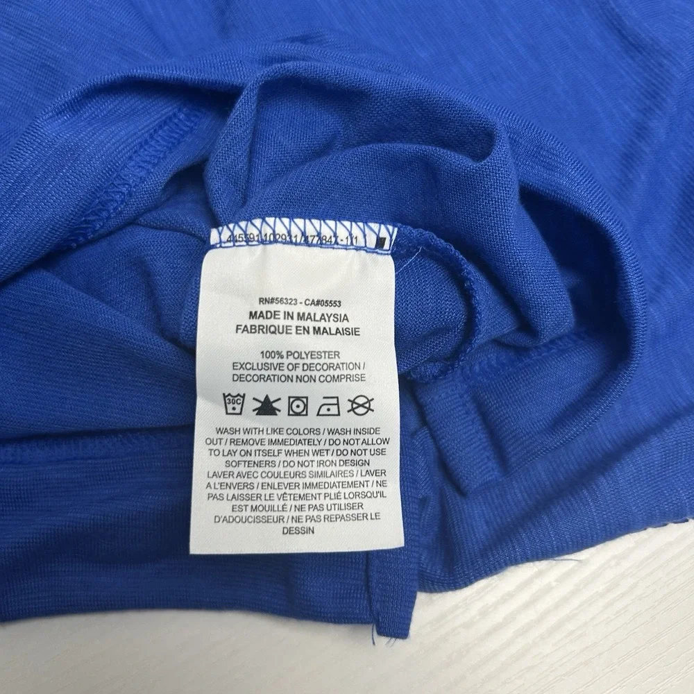 Nike Men's Blue Long Sleeve Dri-Fit Team Player Crew Neck Tee T Shirt NEW XL